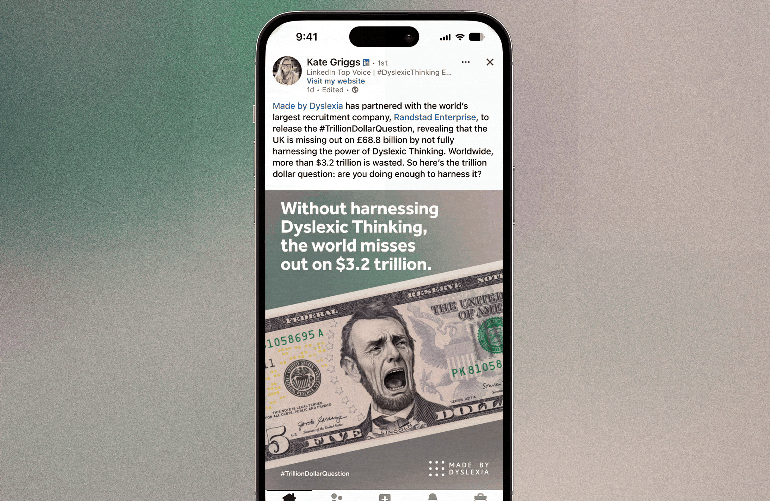 Made by Dyslexia reveals the economic cost of not harnessing Dyslexic Thinking in global OOH push via DDB Group Melbourne + Ocean Outdoor