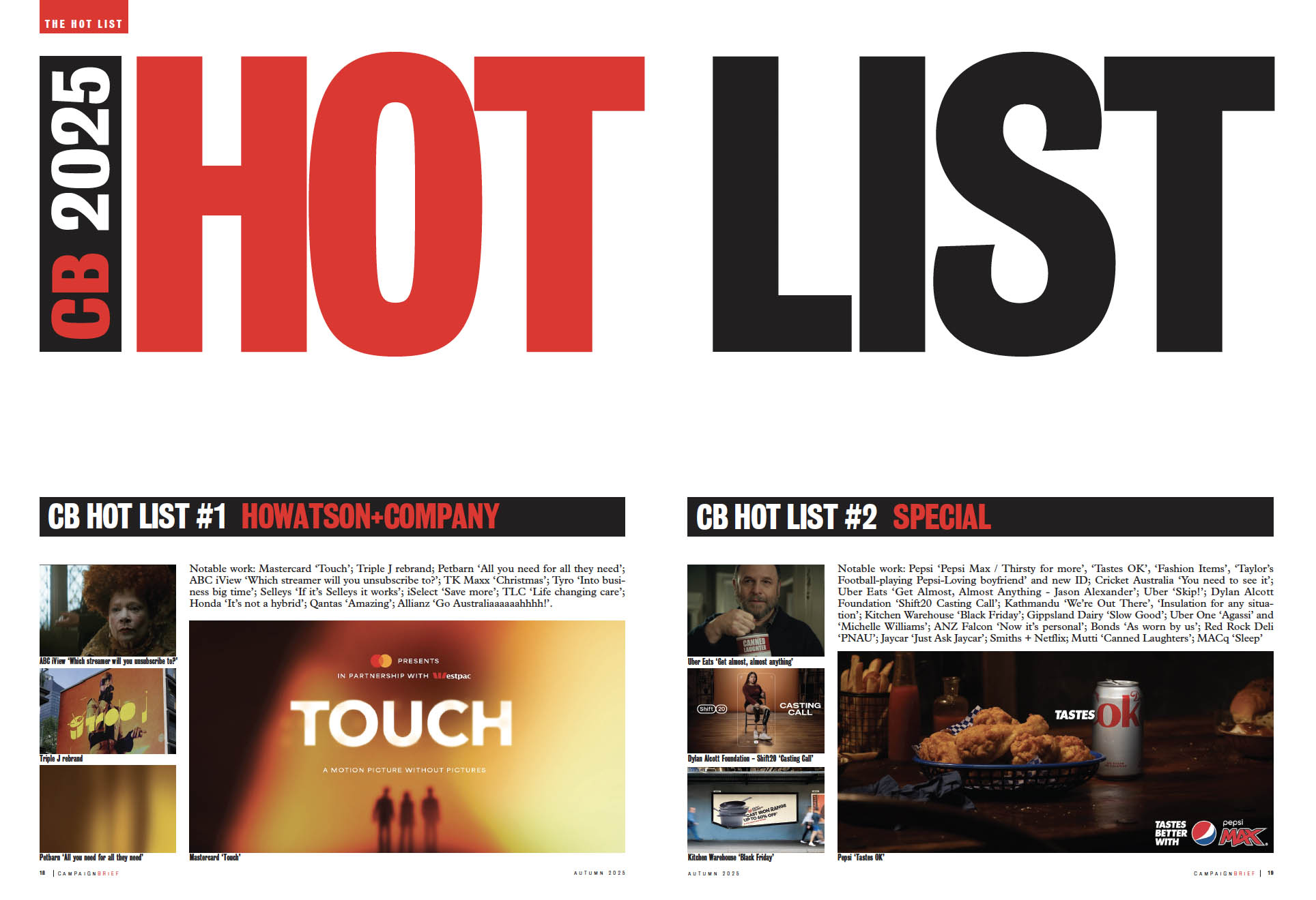 Call for FREE Entries to Campaign Brief Agency of the Year + CB HOT LIST 2026 – deadline Fri 28 Nov