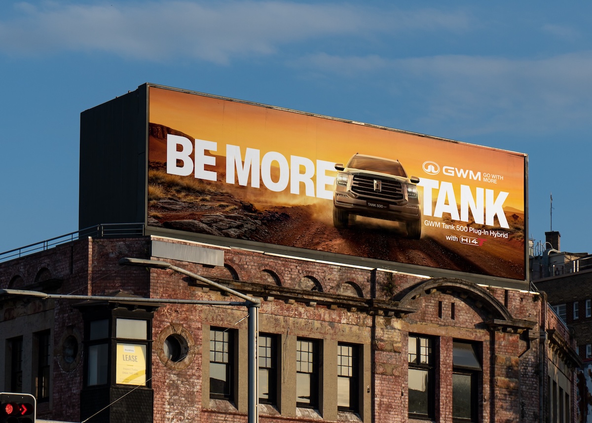 GWM says “BE MORE TANK” in Tank 500 Plug-in Hybrid launch campaign via Thinkerbell