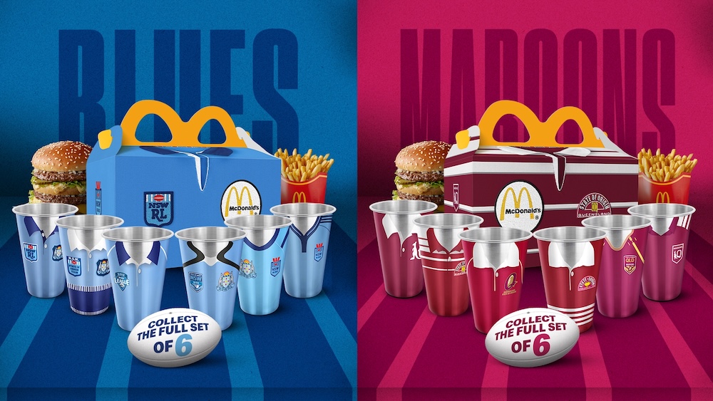 Macca’s launches Blues and Maroons Meals for footy fans in new campaign via DDB Group Sydney