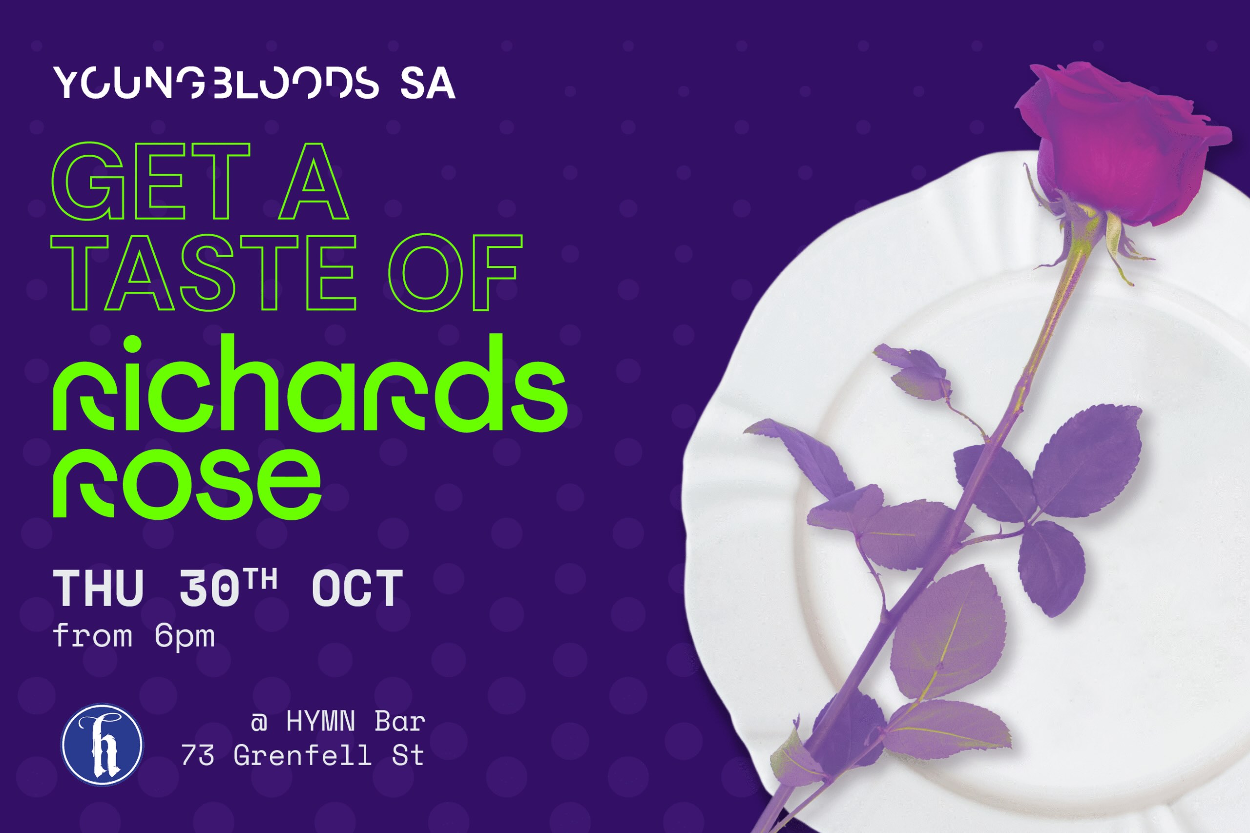 Youngbloods SA returns with ‘Get a Taste of Richards Rose’ on Thursday, 30 October