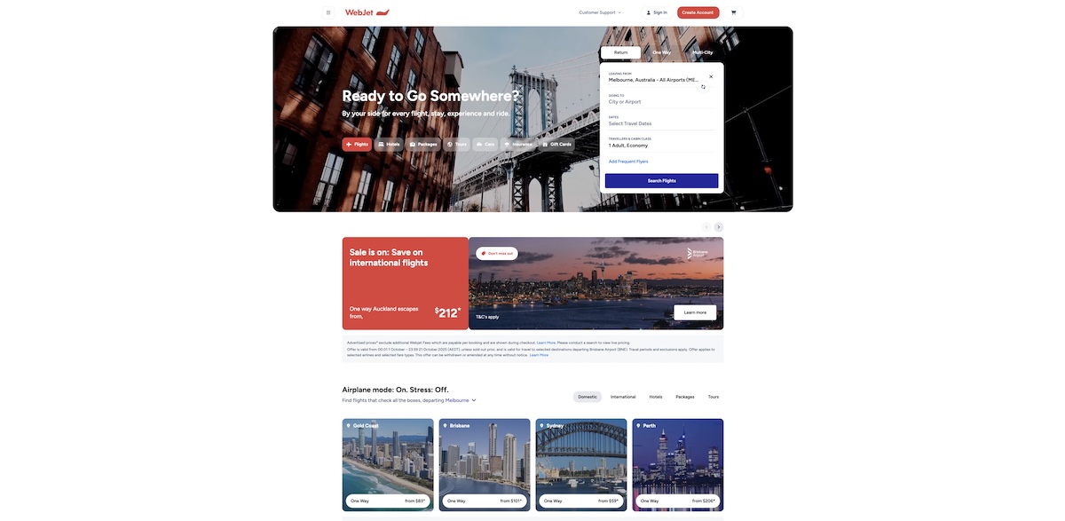 Webjet encourages Aussies and Kiwis to ‘Go Somewhere’ in new campaign via The Hallway