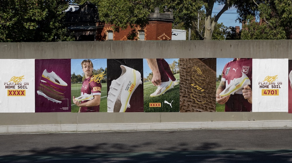 XXXX and PUMA give the Queensland Maroons a home soil advantage for Origin away games in latest campaign via Thinkerbell