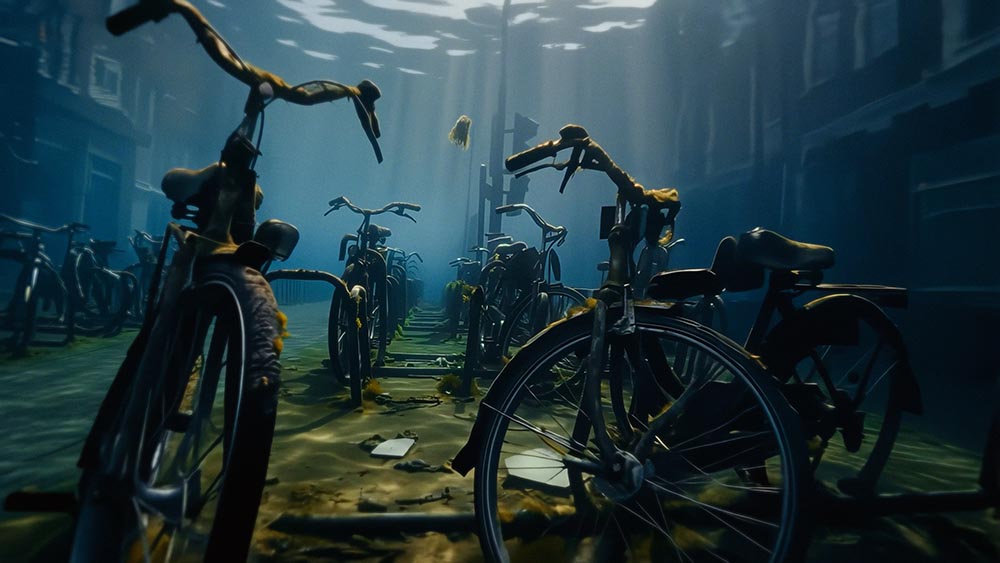 Confronting Ai Film by AiCandy warns of cities submerged if UN climate goals are missed